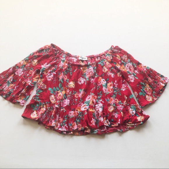 show me your MUMU Floral Top - Picture 3 of 8